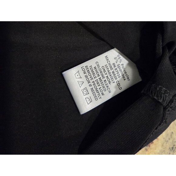 Susan Graver Essentials Woman's Size M Black  Butterknit Ruched Turtleneck Top - Picture 6 of 14